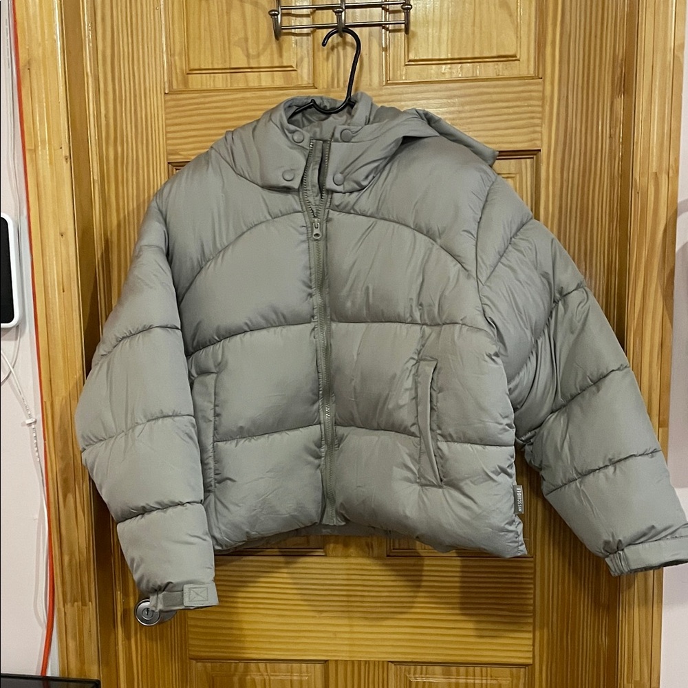 Missguided Gray Puffer Jacket - image 1